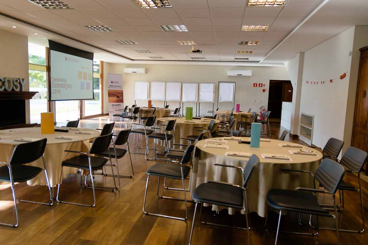 Tudo pronto para inicio das palestra no seminário do Banco Societe Generale