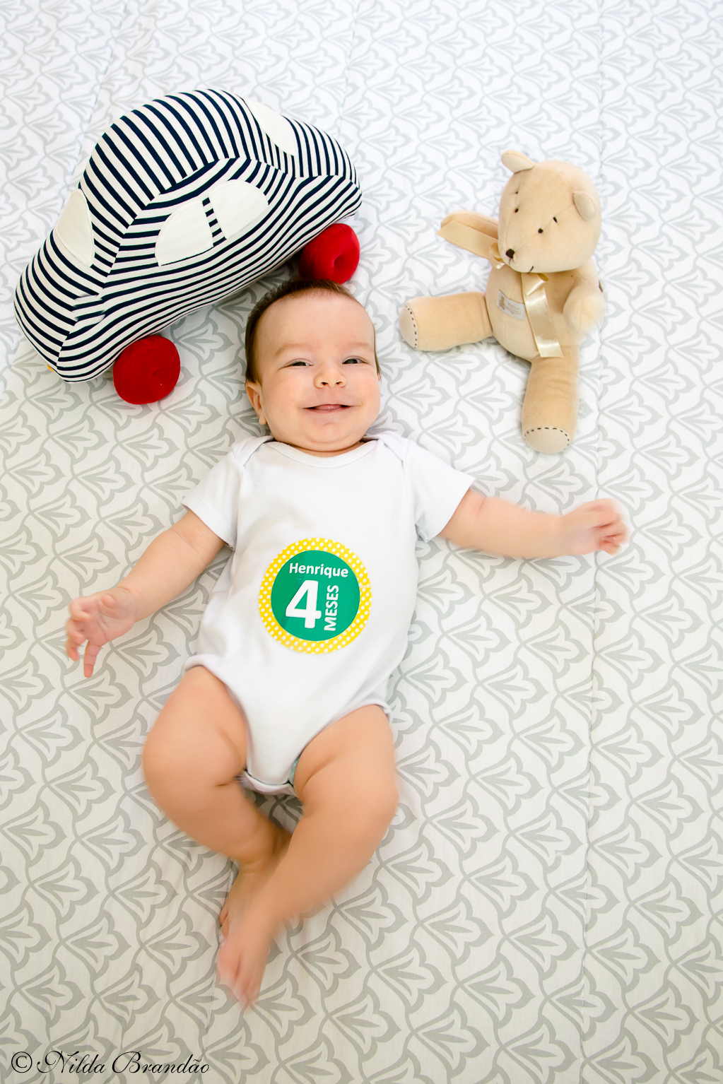 Mesaniversario, 4 meses, uma forma muito legal de perceber o crescimento dos pequenos.