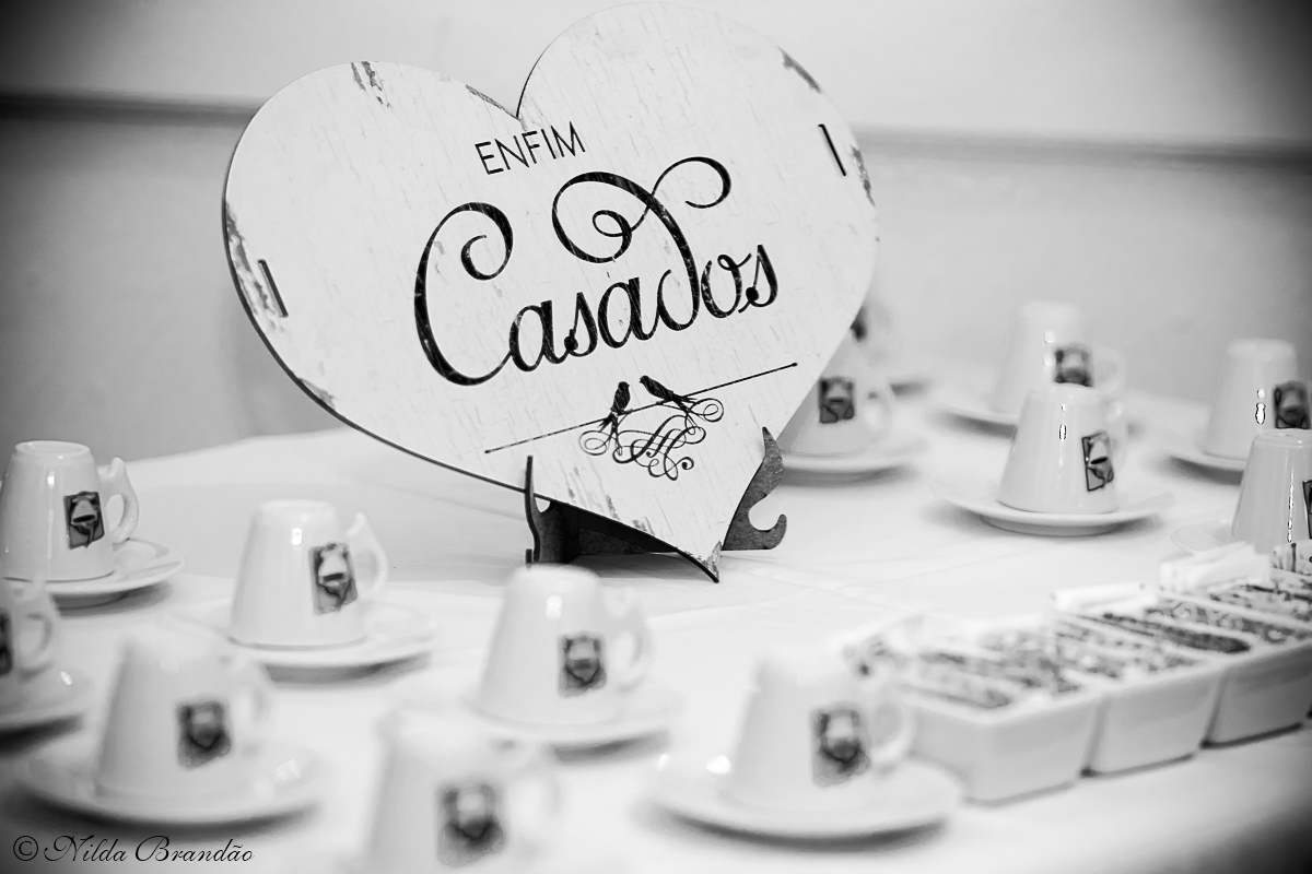 Detalhe da mesa de café na churrascaria Vivace.