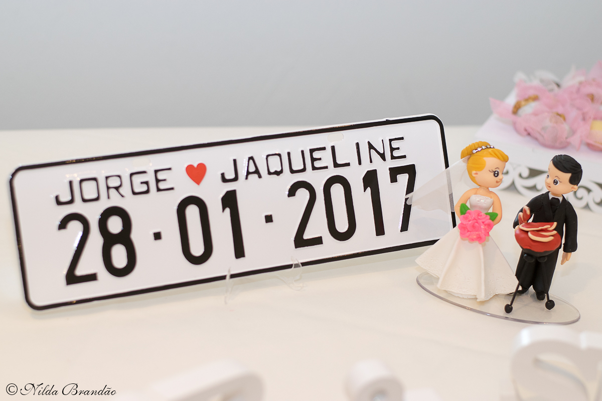 Placa comemorativa do casamento