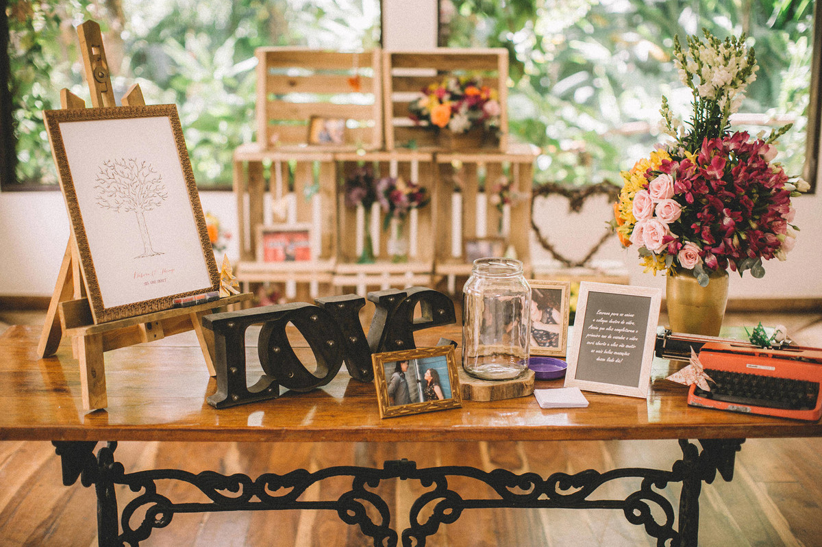 Decoração de casamento rústico de Miss Rocha