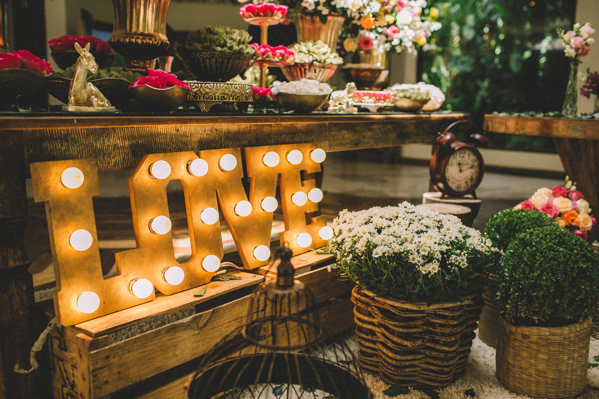 Decoração de casamento rústico de Miss Rocha