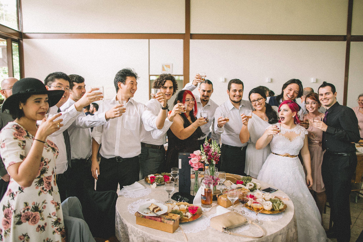 Rodada de Whisky em casamento
