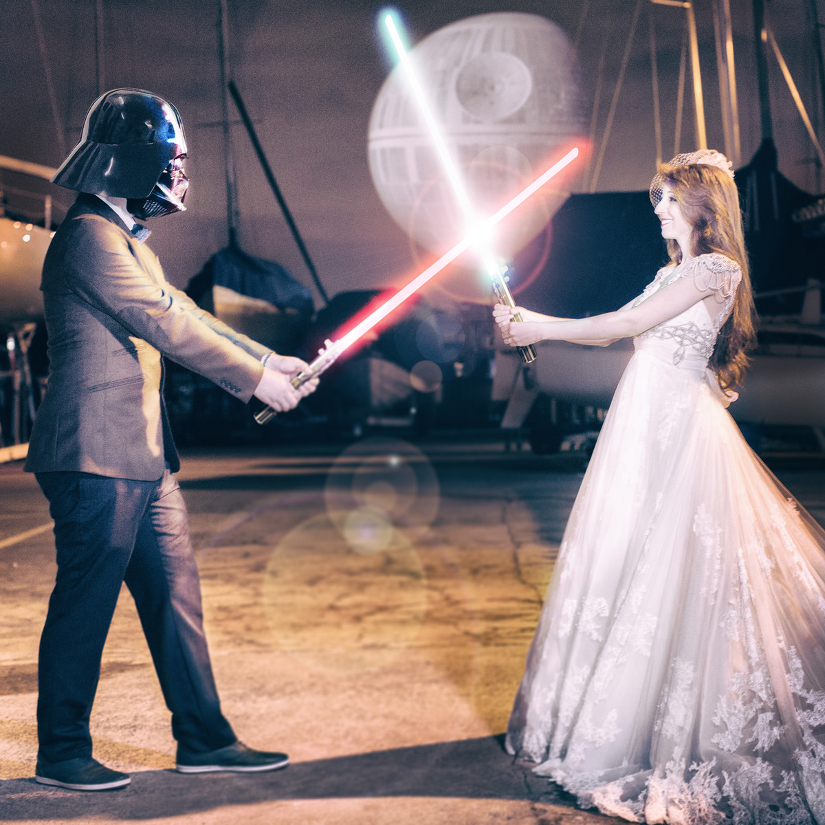 wedding vintage retro star wars nerd casamento