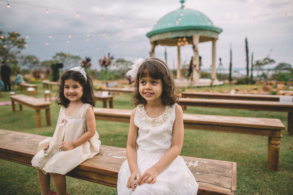 Daminhas no casamento no Villa Giardini em Brasília-DF