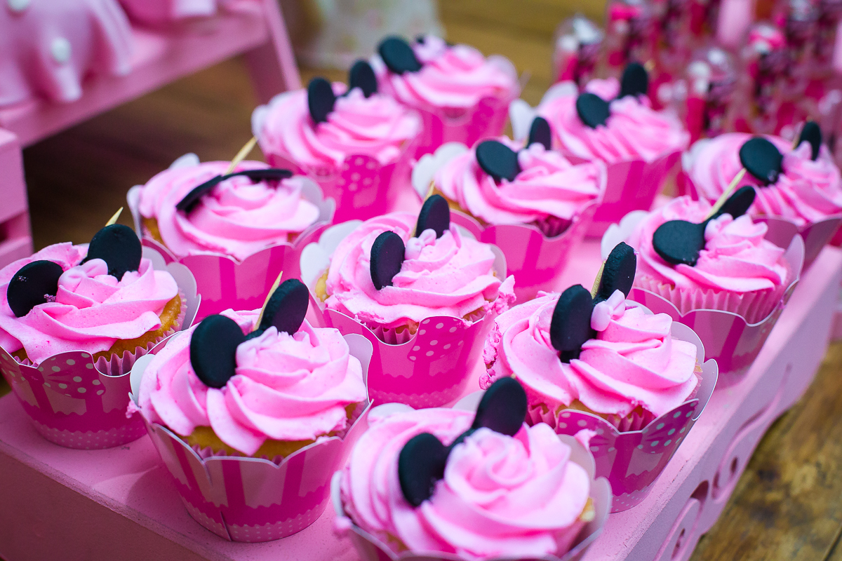 cupcake minnie rosa