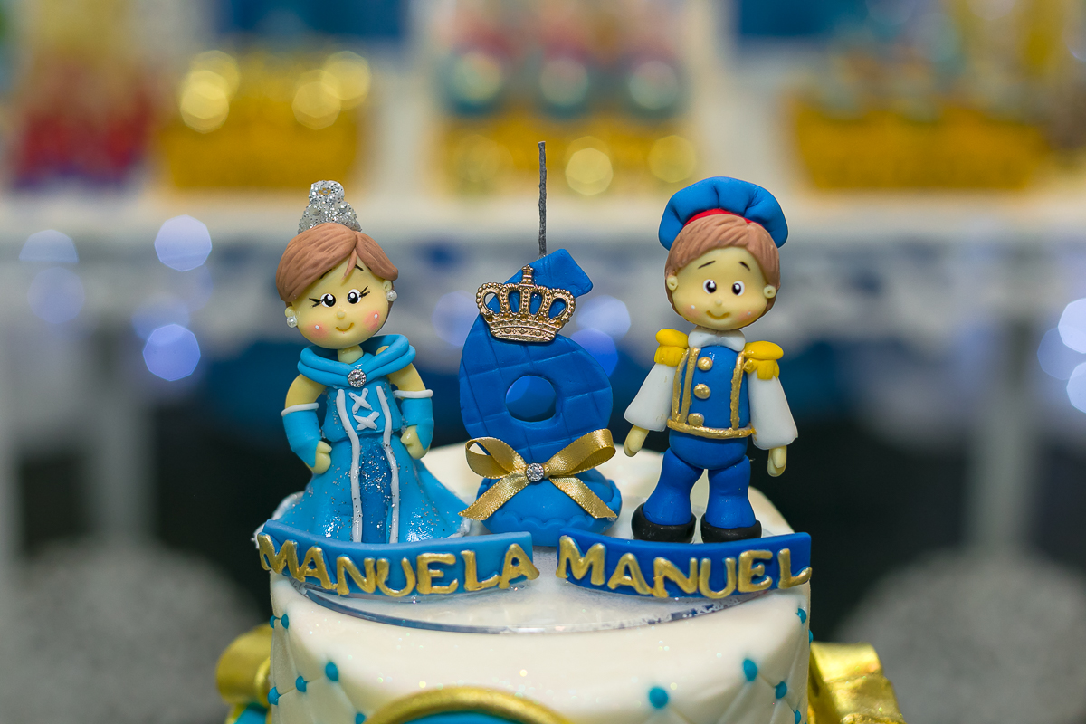 Topo de bolo Principe e Princesa