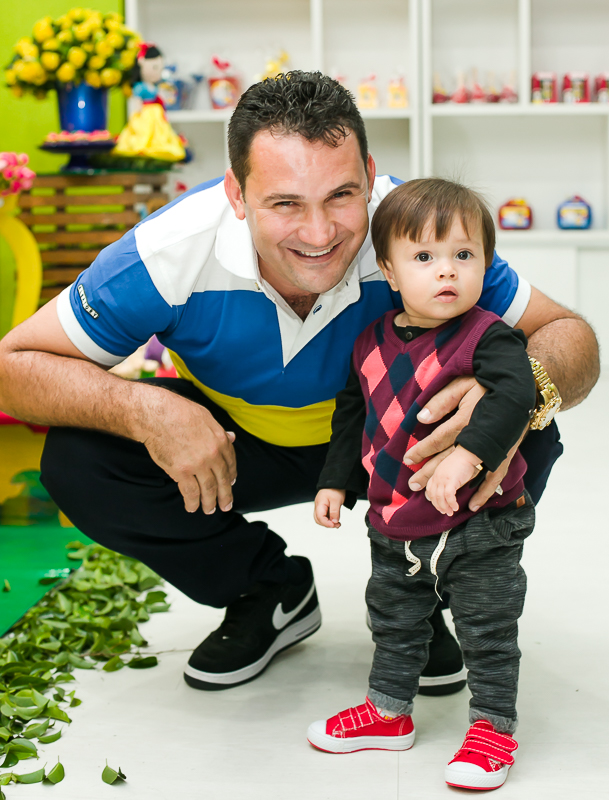Festa 1 ano branca de neve cute