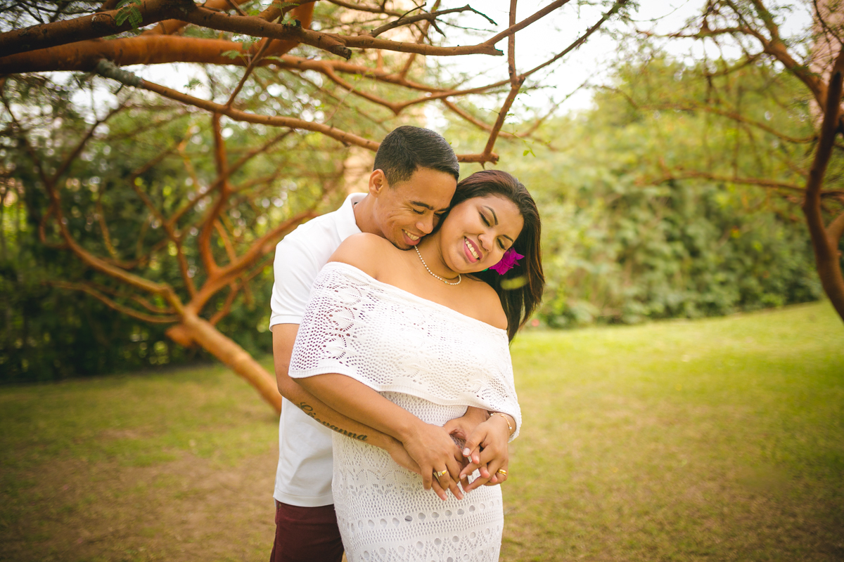 Ensaio Pré wedding com vestido de renda branco