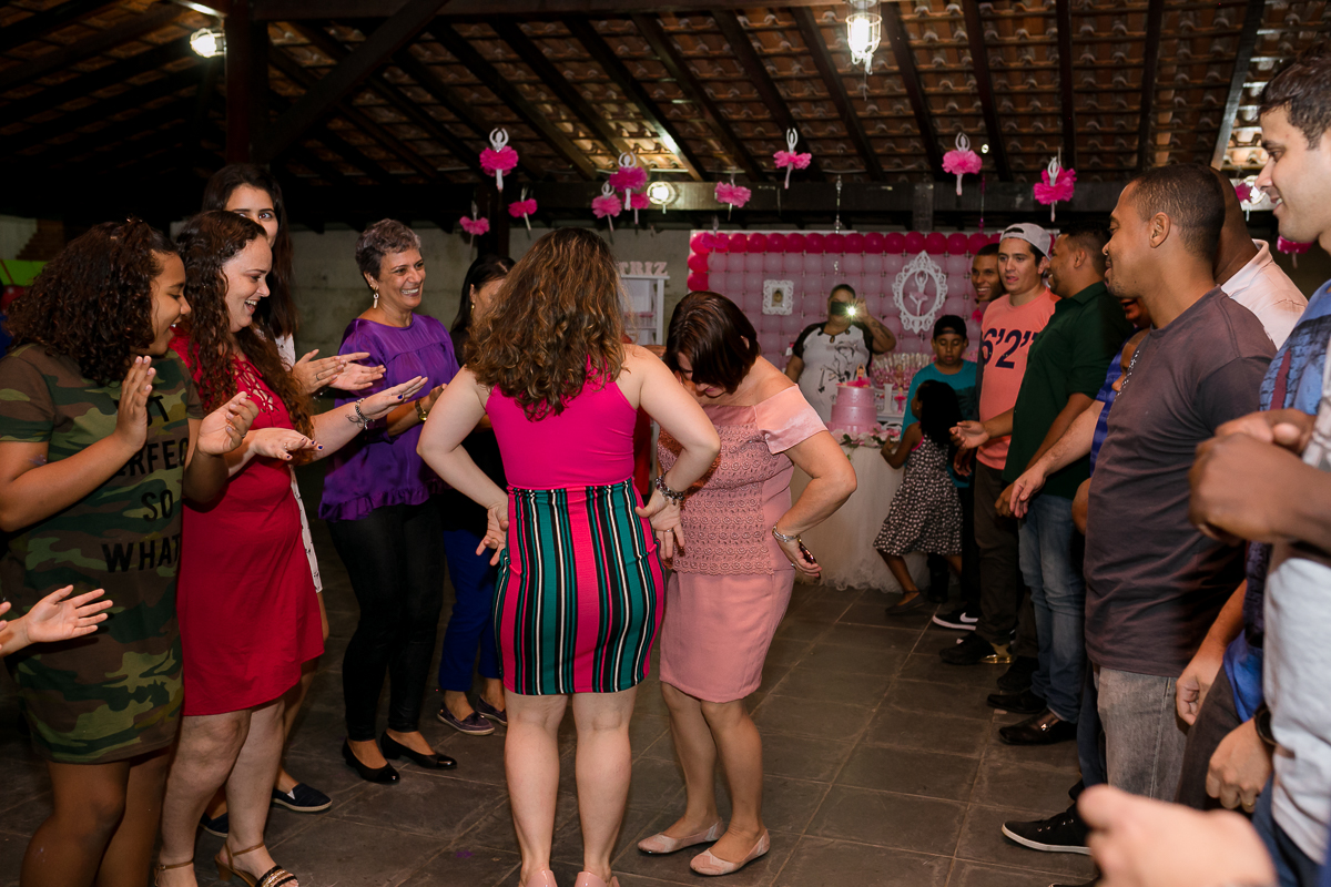 Festa da bailarina família animada
