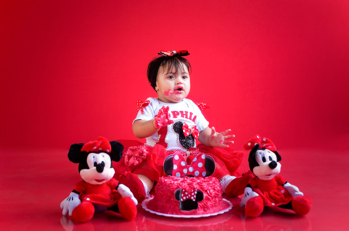 Fotografia em estudio smash the cake RJ