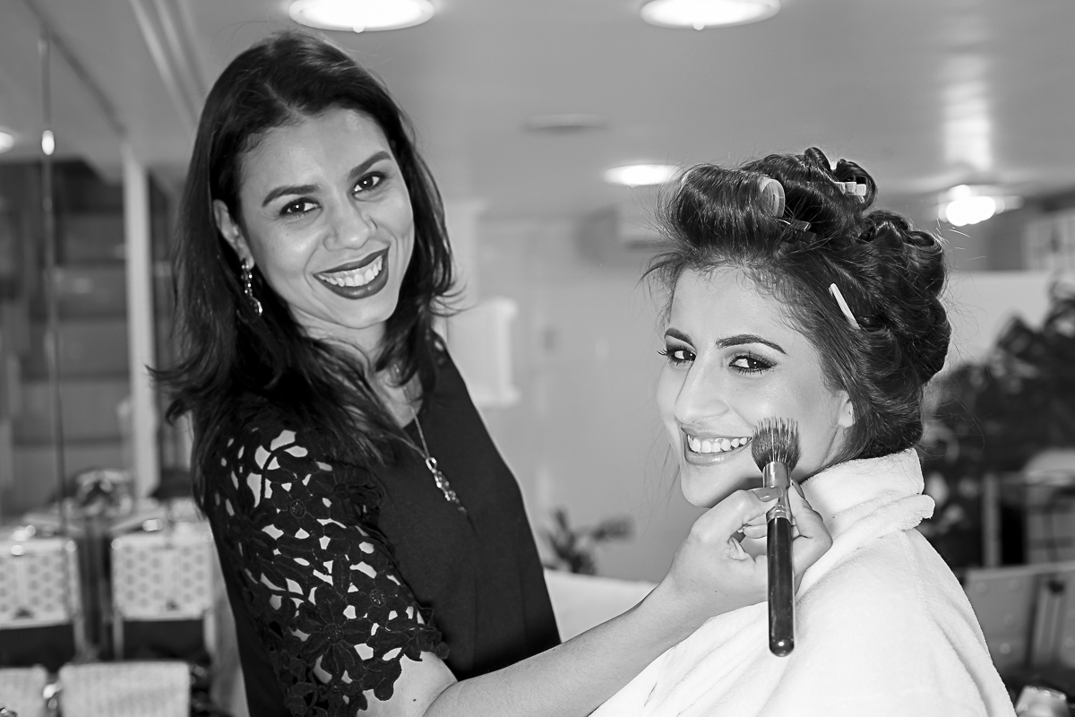 Noiva e seus bobs