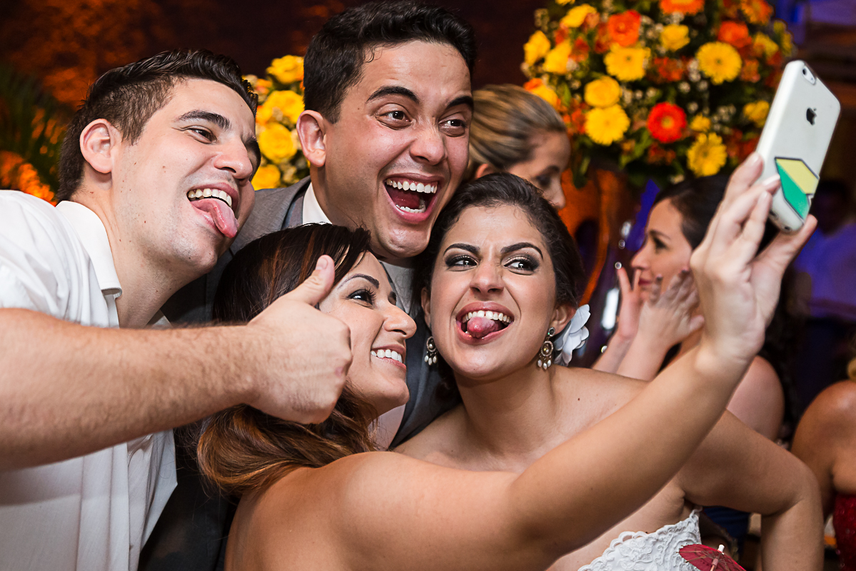 Selfie noivos