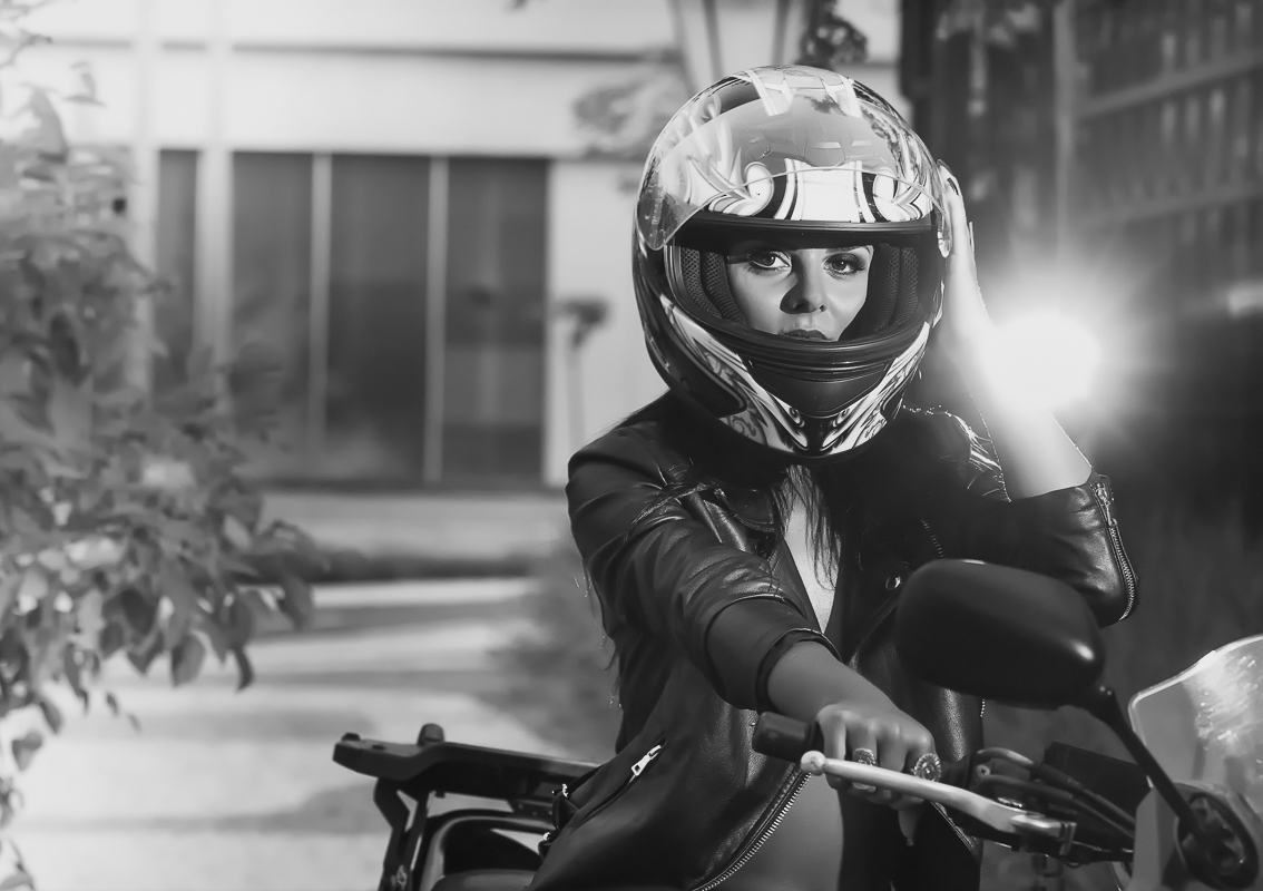 Ensaio modelo moto esportiva