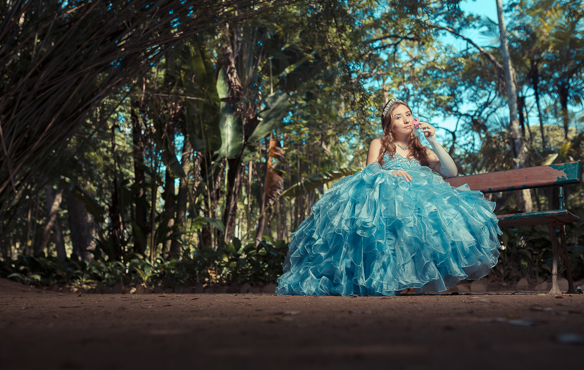 Vestido Azul debutante