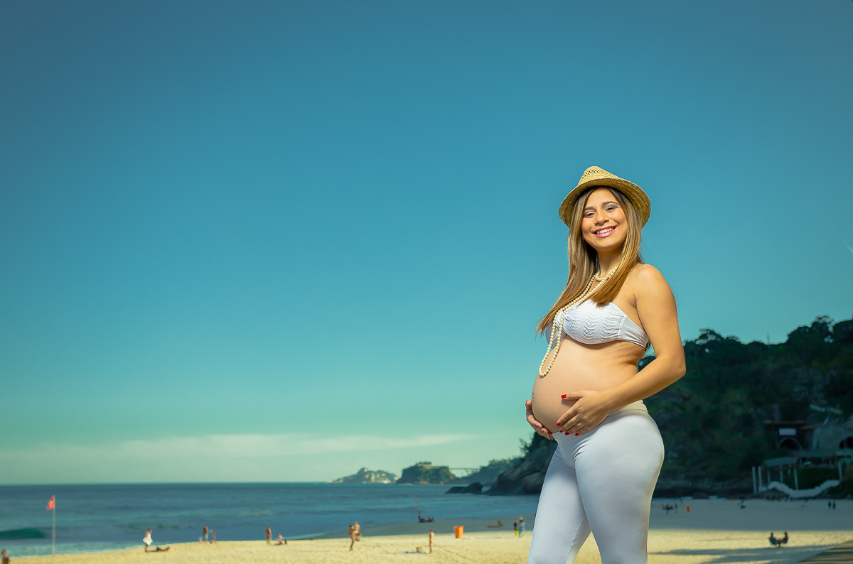 Ensaio Praia gestante