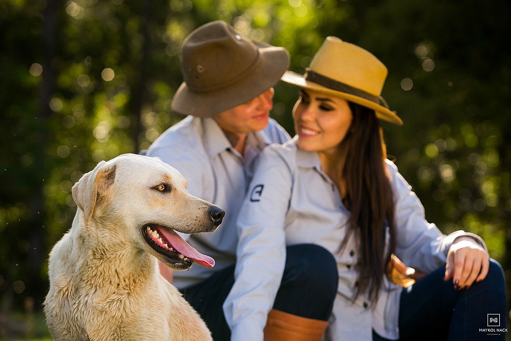 fotos com cachorro para casamento