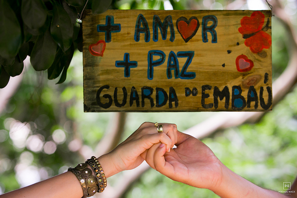 noivos na guarda do embaú