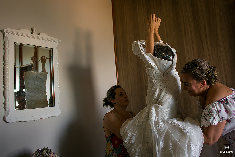 vestido de noiva laguna