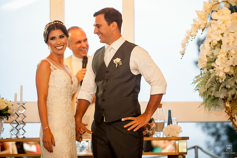 cerimonia de casamento laguna