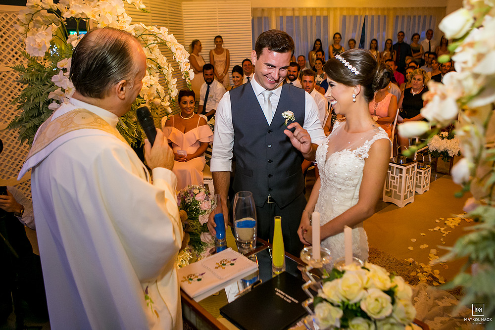cerimonia de casamento laguna