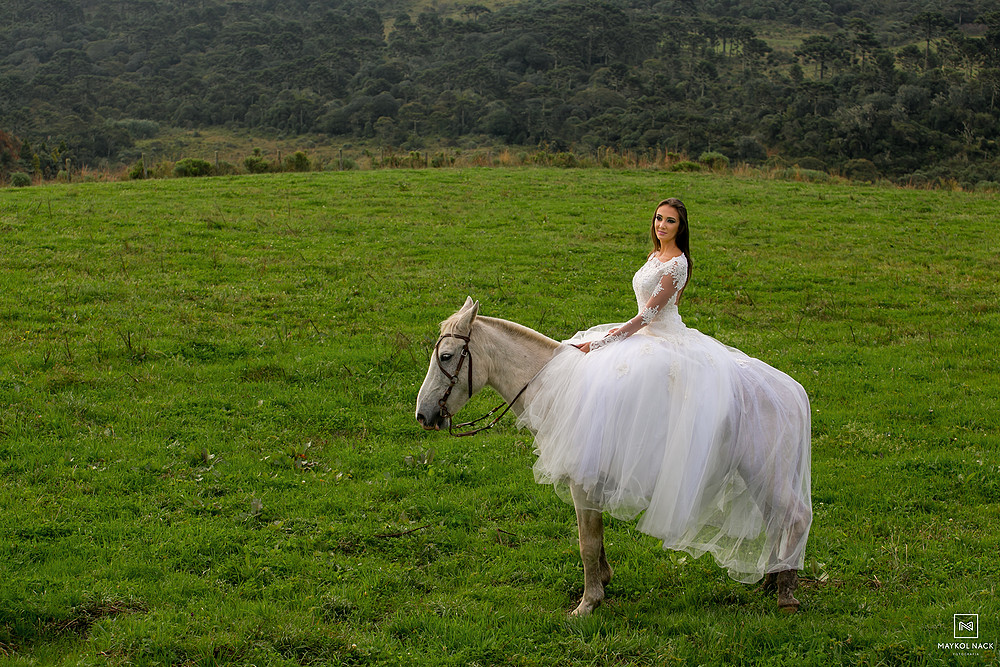 Noiva cavalo rio do rastro eco resort