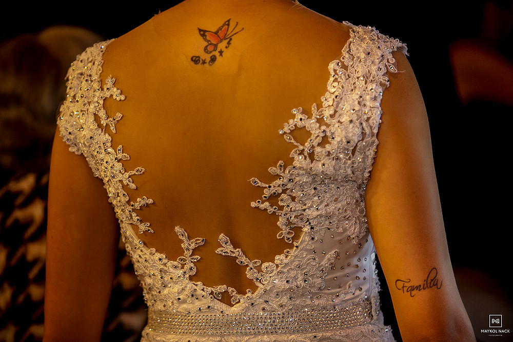 detalhes vestido de noiva casamento