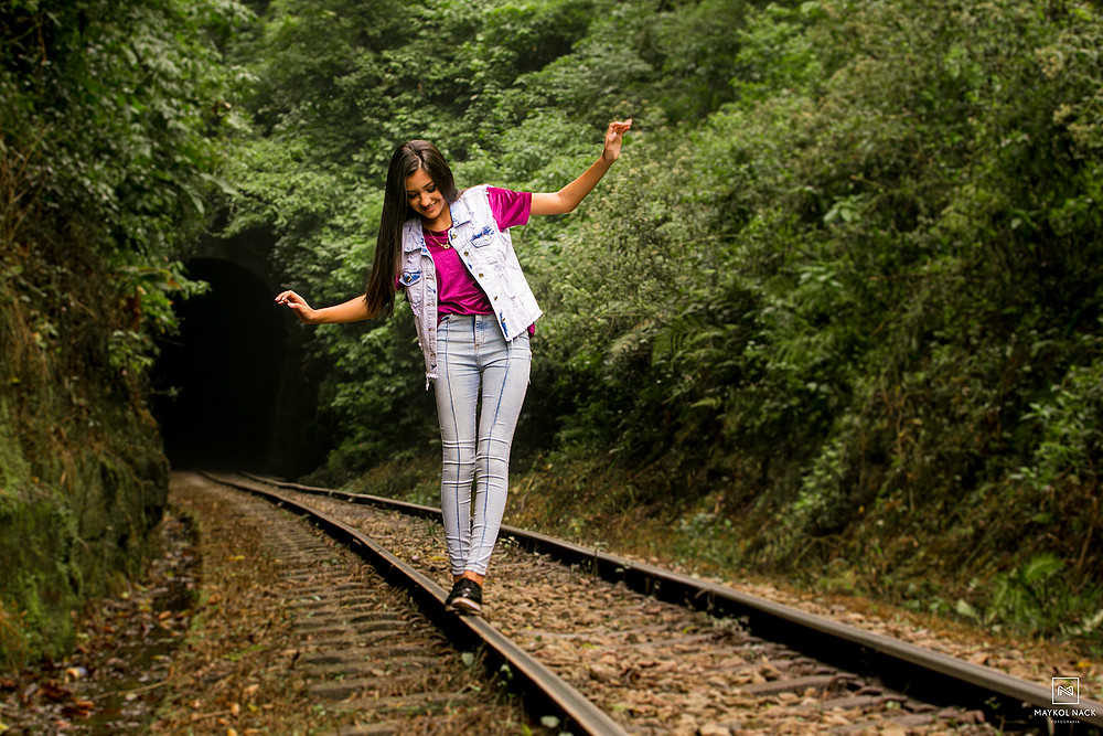 book no trilho de trem