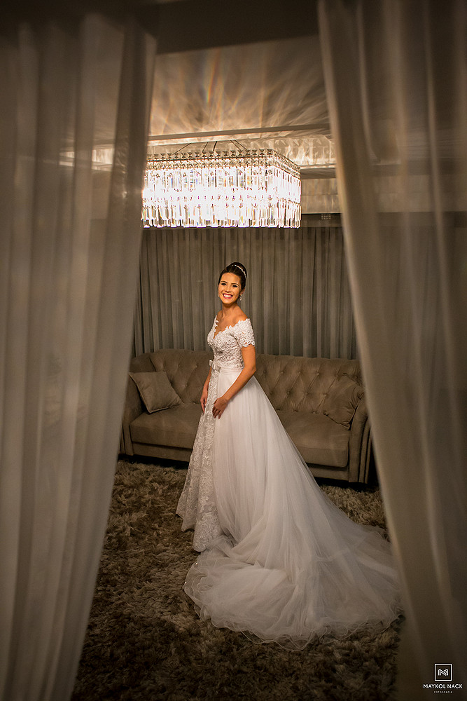 vestido de noiva em tubarão