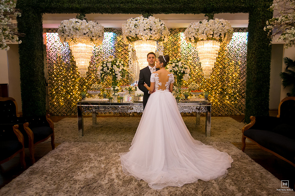 decoração de casamento em tubarão