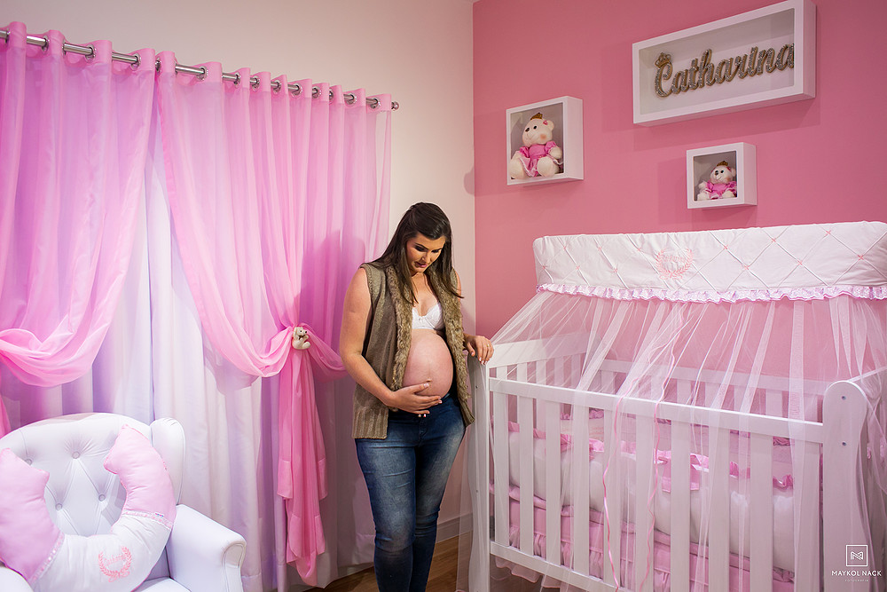 ensaio no quarto de bebê