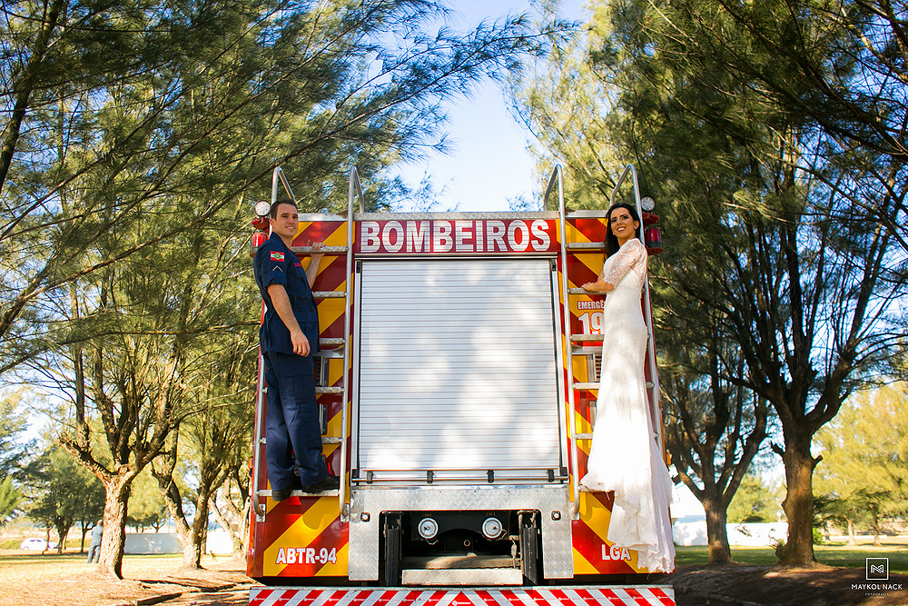 casamento bombeiro