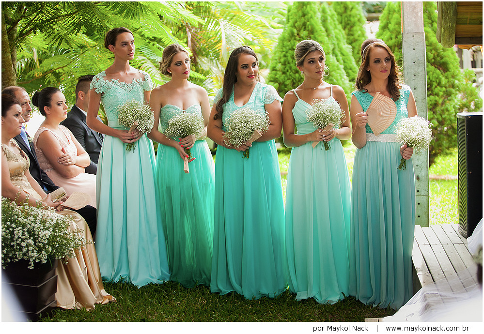 damas de honra casamento de dia