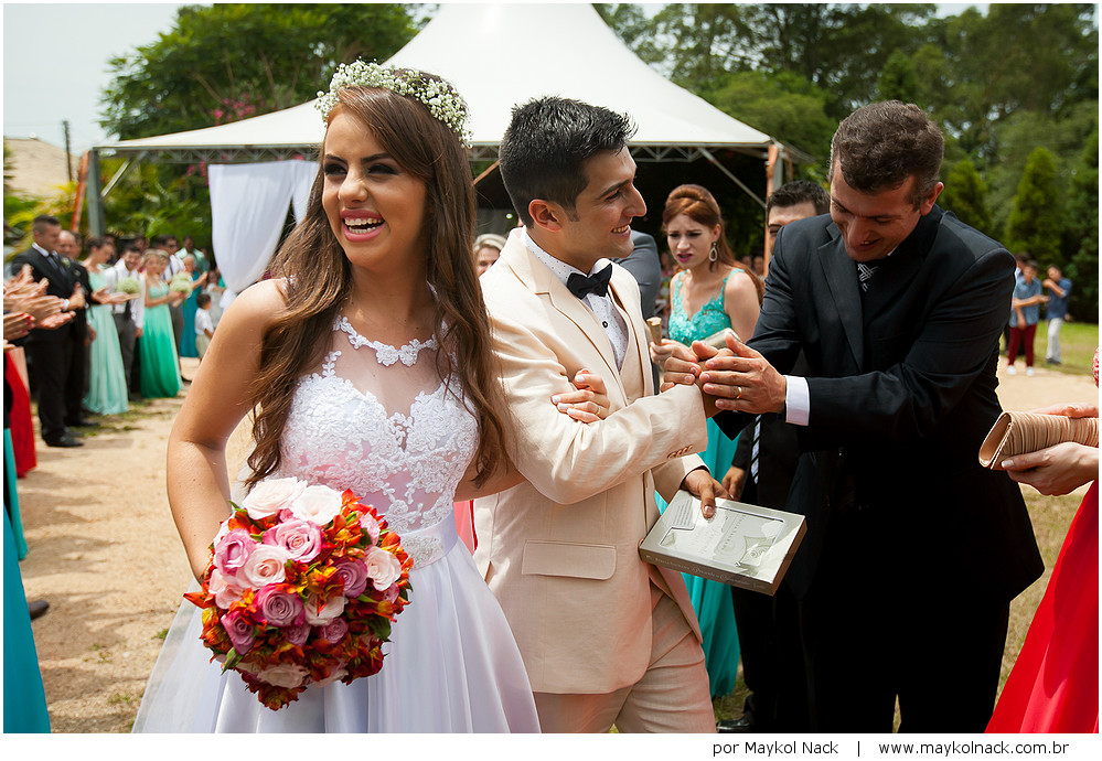 saída de casamento