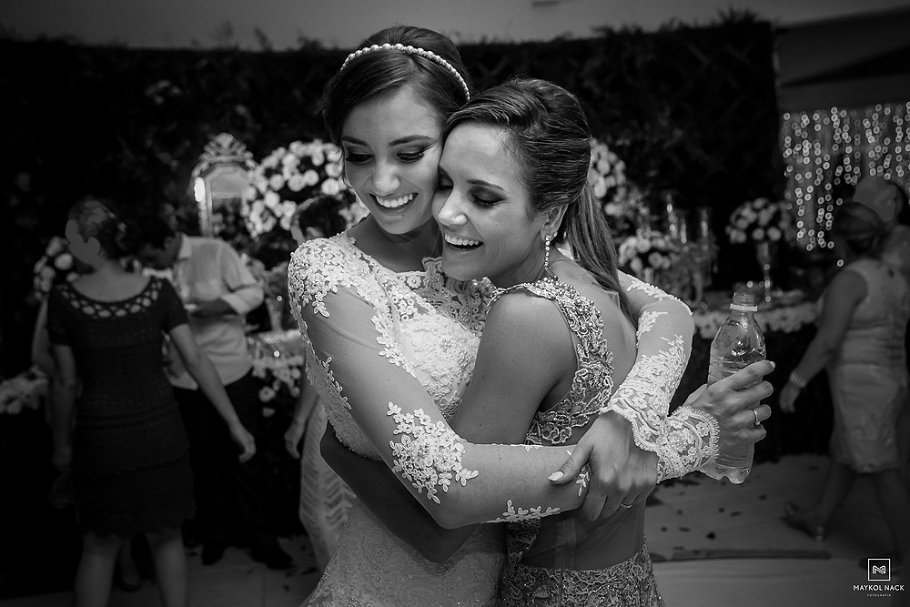 amigos no casamento em laguna