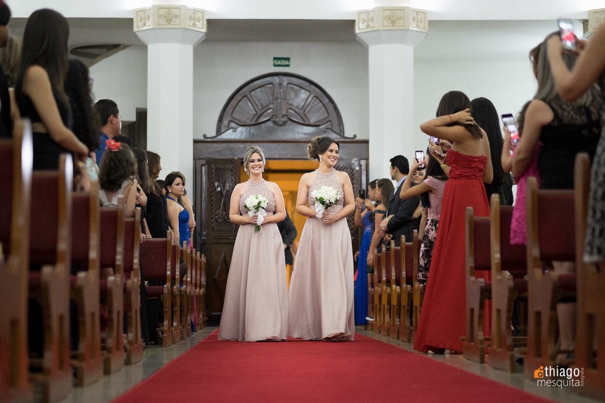 irmãs da noiva Luciane, entrada das madrinhas. Thiago Mesquita
