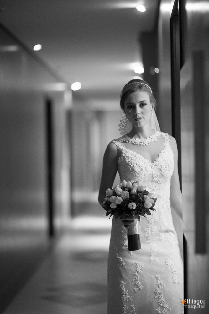 noiva em preto e branco, fotografo Thiago Mesquita