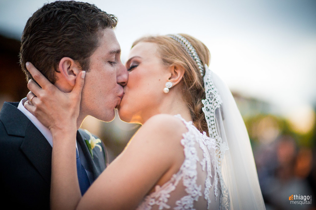 Beijo dos noivos, casamento em são Paulo