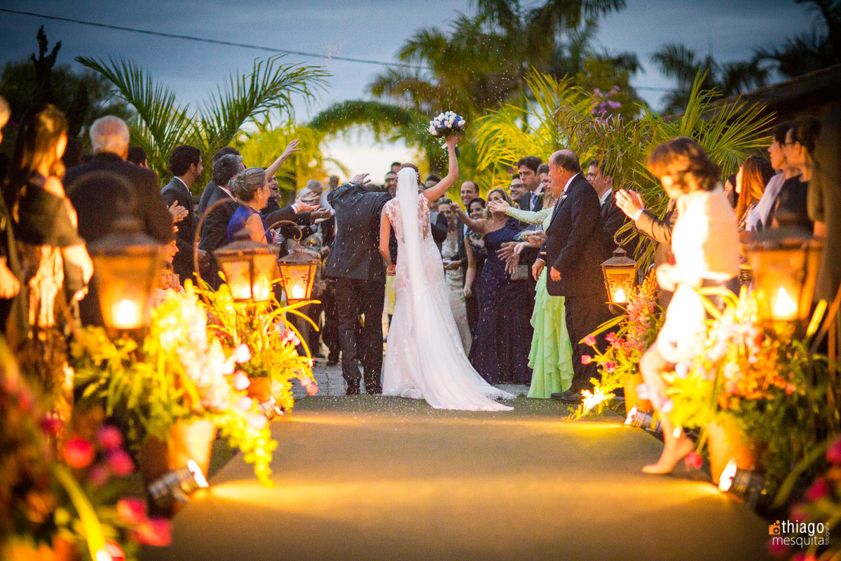 saída dos noivos, fotografo de casamento Thiago Mesquita