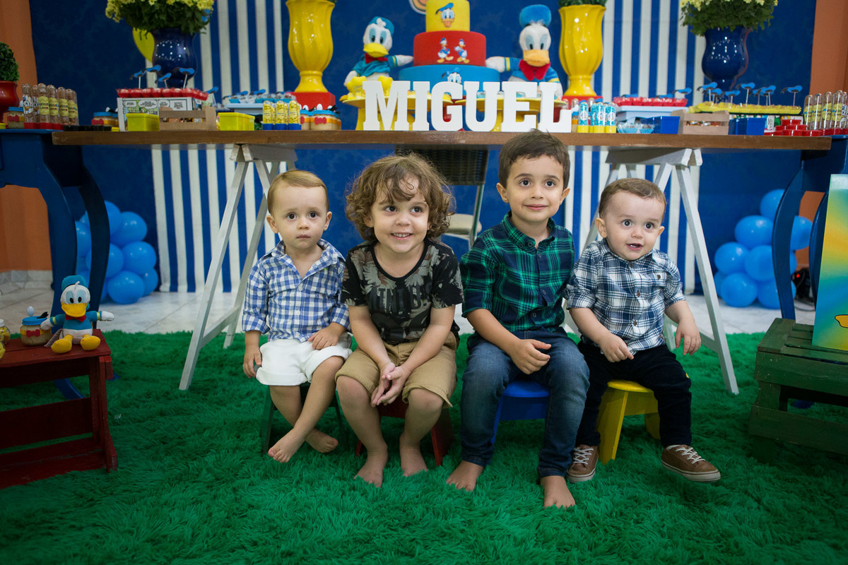 buffet catavento aniversário pato donalds miguel