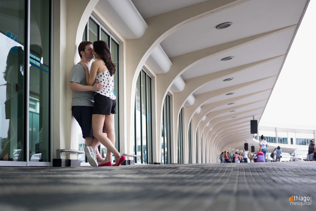 Prewedding no aeroporto de São Paulo