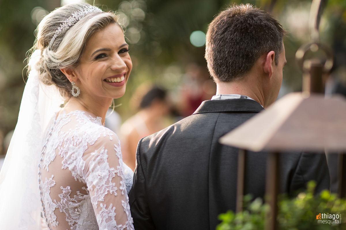 foto espontânea de casamento