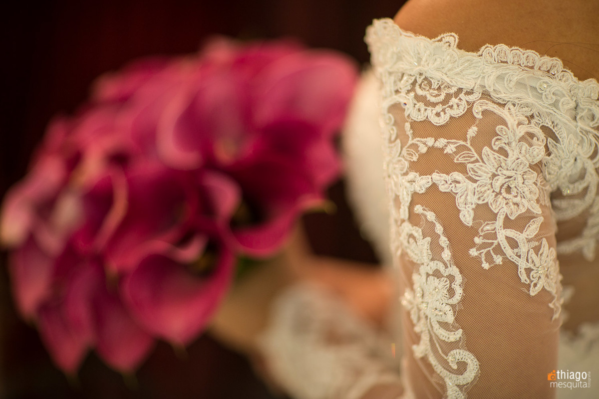 Rendas em Vestido de noiva