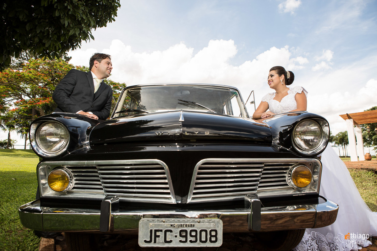 bride's car uberaba - janaína e phelipe