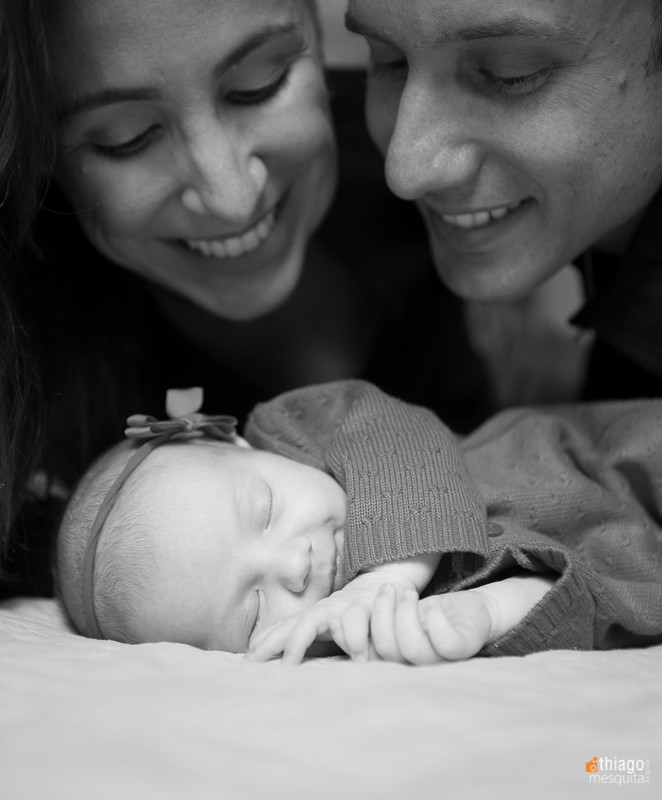 newborn com os pais