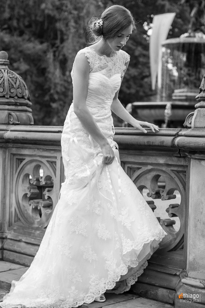 bride in bethesda fountain central park