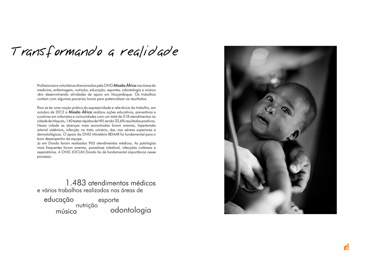 livro e projeto ong missão áfrica 2012
