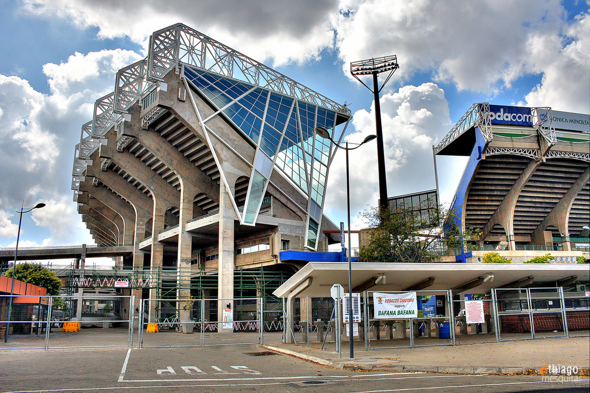 estádio que sediou jogos da copa na áfrica em - bluemfontein - south africa