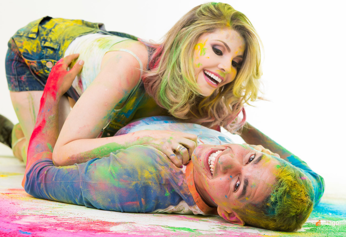 cores tinta em pó - colorido - sensulizando