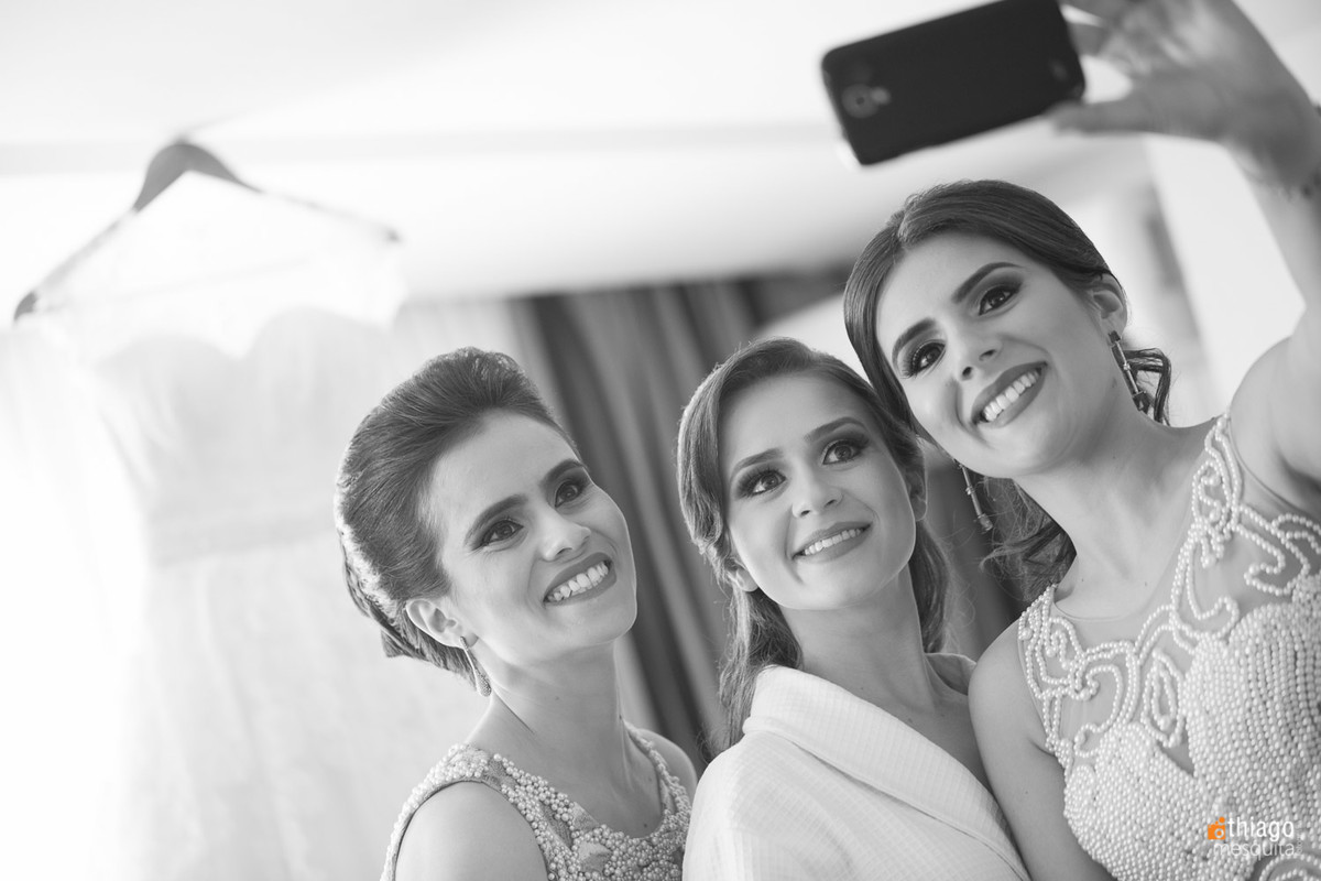 selfie com a noiva
